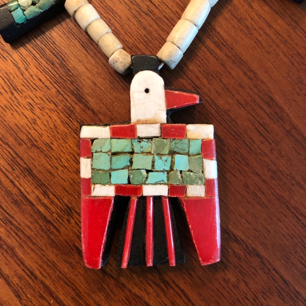 Vintage thunderbird turquoise necklace